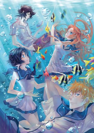 Aquamarine is a crossover between the world of Nagi no Asukara and Bleach