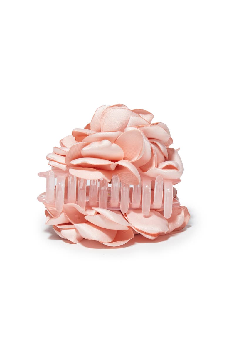 Pink Peony Flower Claw Clip