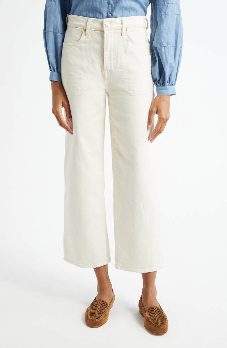 Crosbie High Waist Crop Wide Leg Jeans