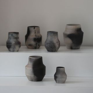 ‘Saw dust’ vessels, by Elliot Denny