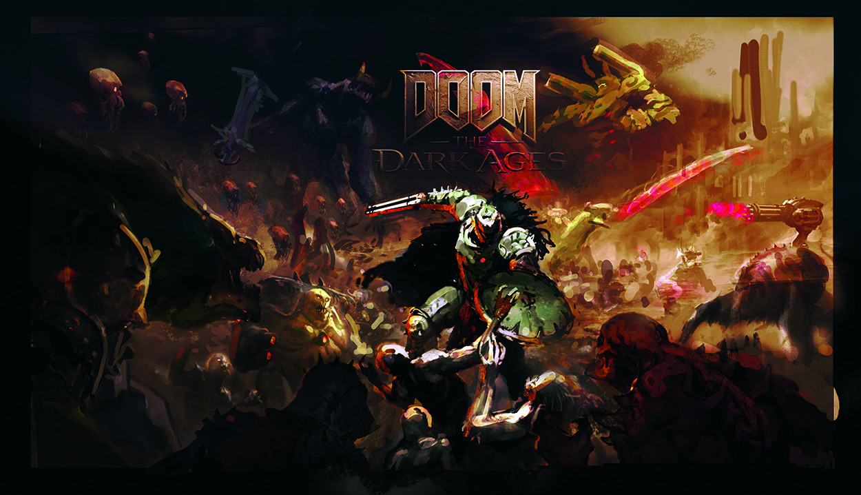 Doom the Dark Ages cover art tutorial