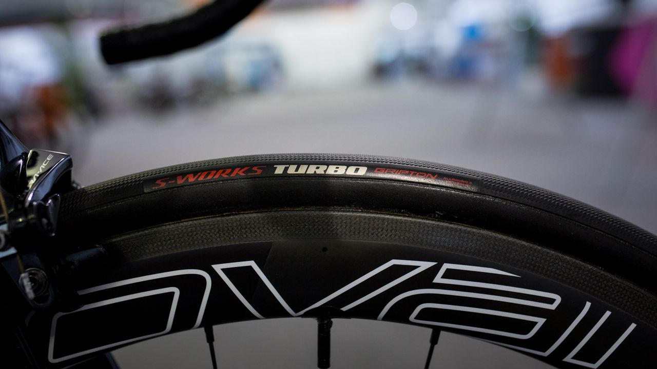 Sagan runs 26mm S-Works Turbo tubular tyres
