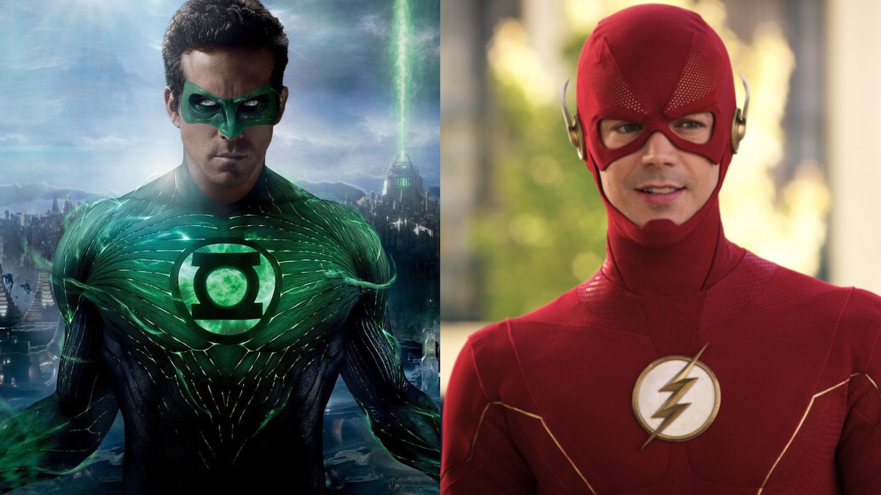 Ryan Reynolds als Green Lantern und Grant Gustin als The Flash
