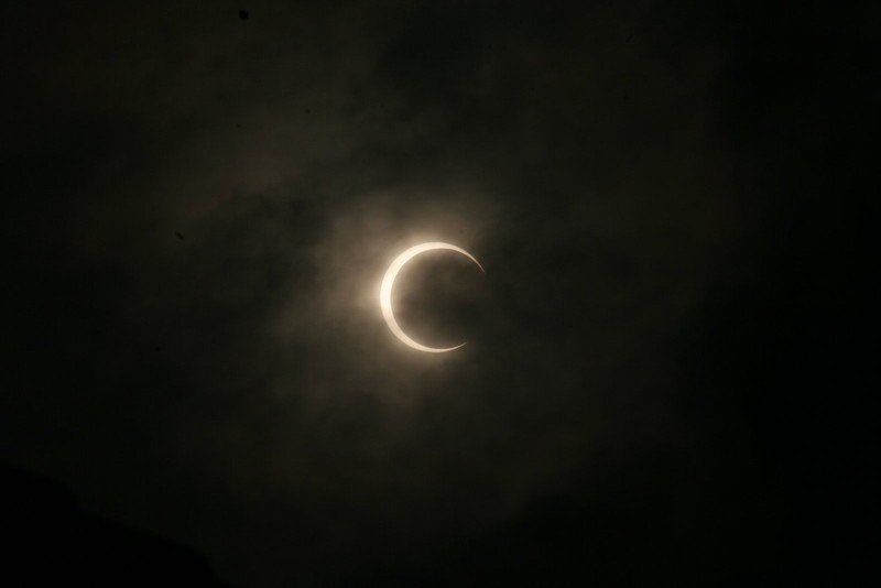 Crescent sun