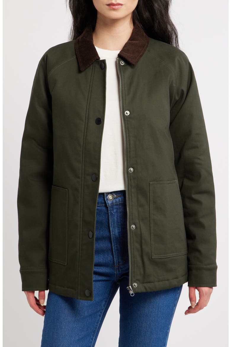 Stretch Cotton Twill Chore Coat
