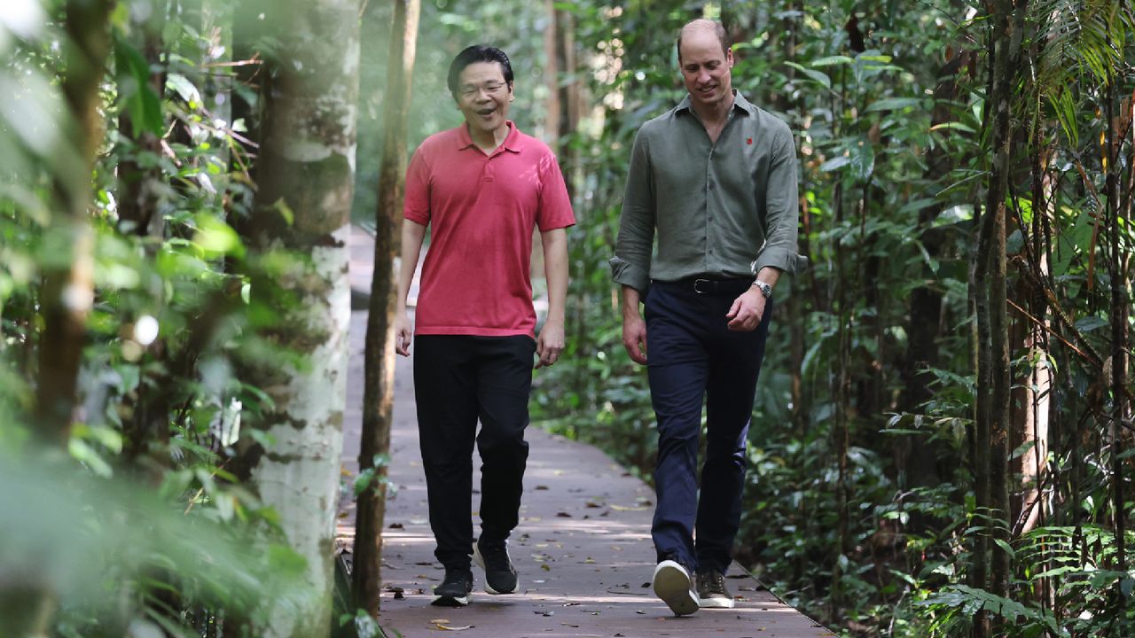 The Prince Of Wales, Prince William, Visits Singapore For The Earthshot Prize Awards 