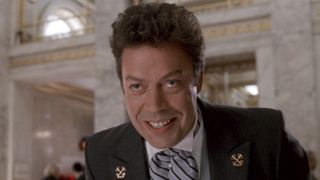 Mr. Hector smiling at Kevin in the Plaza Hotel lobby in Home Alone 2: Lost in New York