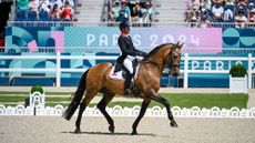 Katarzyna Milczarek and Guapo at the Paris Olympics.