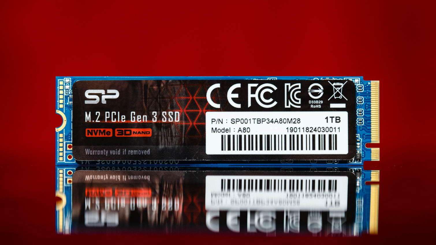 SSD NVMe PCIe Gen3x4 Silicon Power 1TB - Vitesse 3400/3000 MB/s - M.2 2280 - Pour PC Gamer, Ordinateur Portable