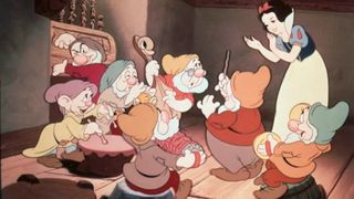 Snow White and the seven dwarfs in Disney's original animated movie