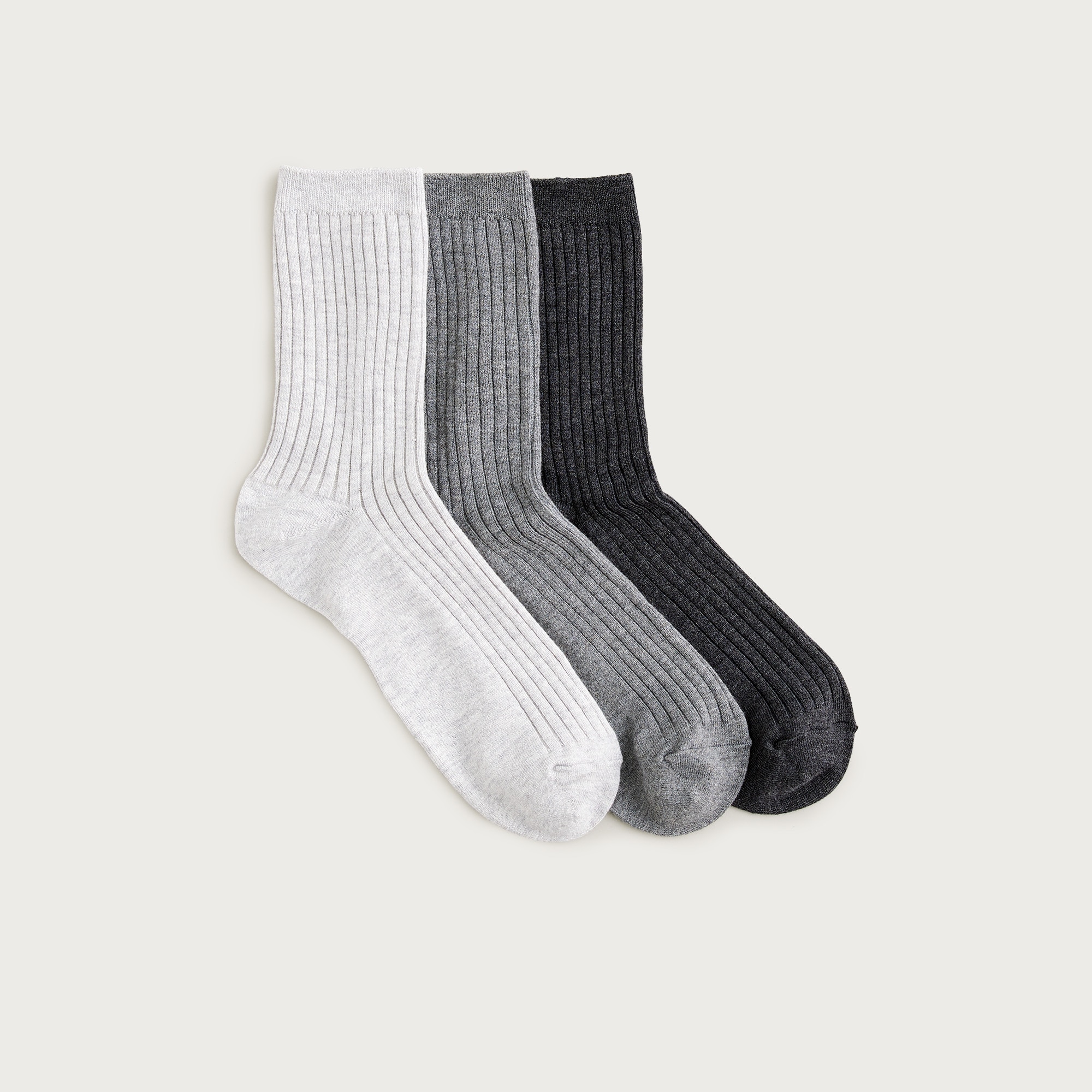 Ribbed Trouser Socks Three-Pack