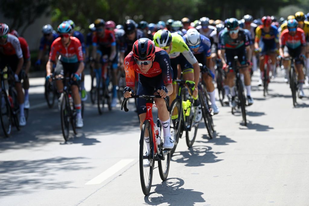 BEIHAI CHINA OCTOBER 12 Michael Leonard of Canada and Team INEOS Grenadiers competes during the 4th GreeTour of Guangxi 2023 Stage 1 a 1356km stage from Beihai to Beihai UCIWT on October 12 2023 in Beihai China Photo by Tim de WaeleGetty Images