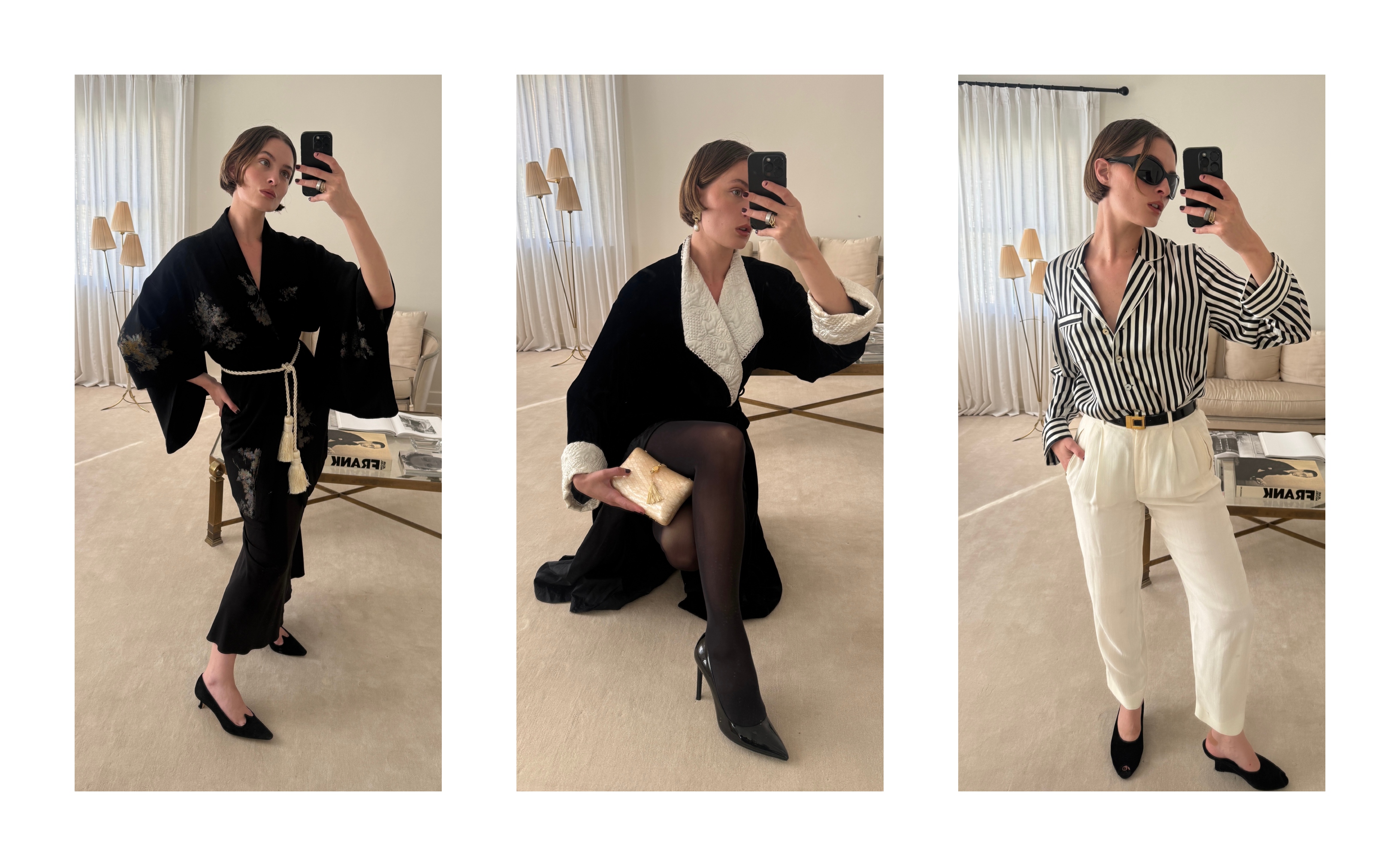 Christie Tyler shows off her chic sleepwear in los angeles, california 