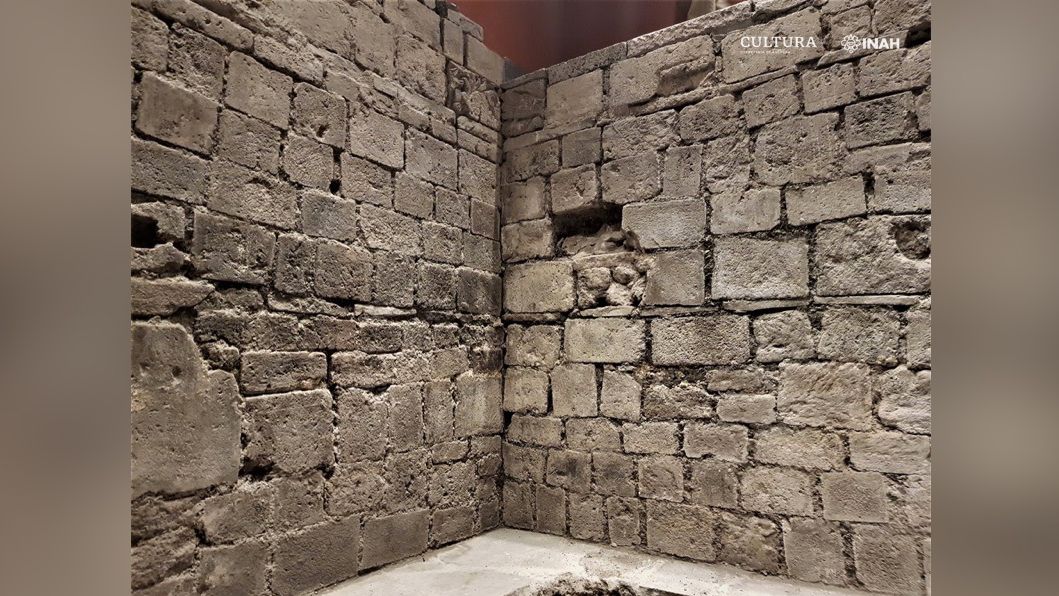 This palace was built from the remains of the destroyed Aztec palace.