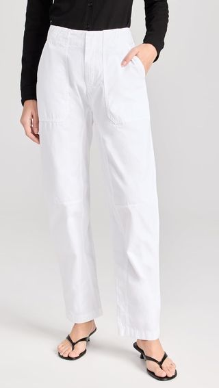 Rag 
Bone Women's Leyton Full Length Pants, White, 12