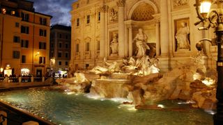 Trevi Fountain in Rome in Joanna Lumley's Great Cities of the World.