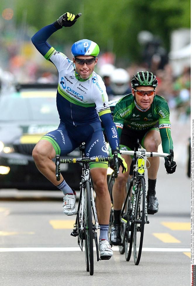 Michael Albasini (Orica-GreenEdge) wins stage 4 in Romandie