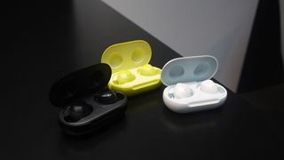 The three colors of Samsung Galaxy Buds. Image credit: TechRadar