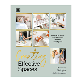 A hardcover book titled 'Creating Effective Spaces' by Natasha Swingler
