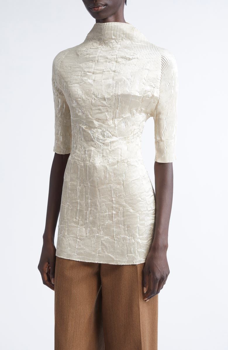 Dahlia Crinkled Pleated Top