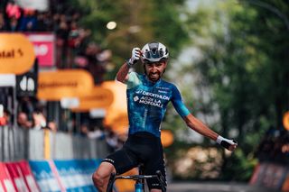 Picture by Zac Williams/SWpix.com - 14/05/2024 - Cycling - 2024 Giro d'Italia, Stage 10 - Pompei - Bocca Della Selva - Italy - Valentin Paret-Peintre, AG2R La Mondiale Team, wins the stage.