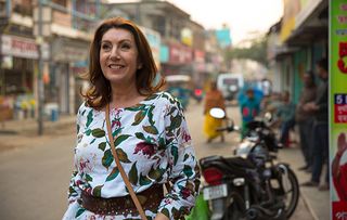 Jane McDonald on the streets of Murshidabad