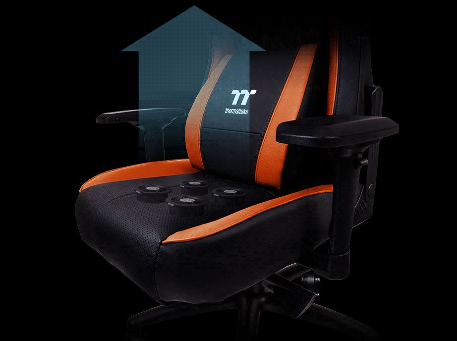 Thermaltake's new gaming chair has air cooling for your butt. Yes