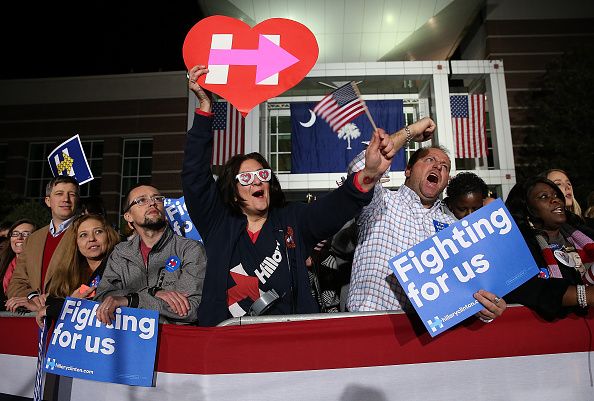 Hillary Clinton supporters in South Carolina.