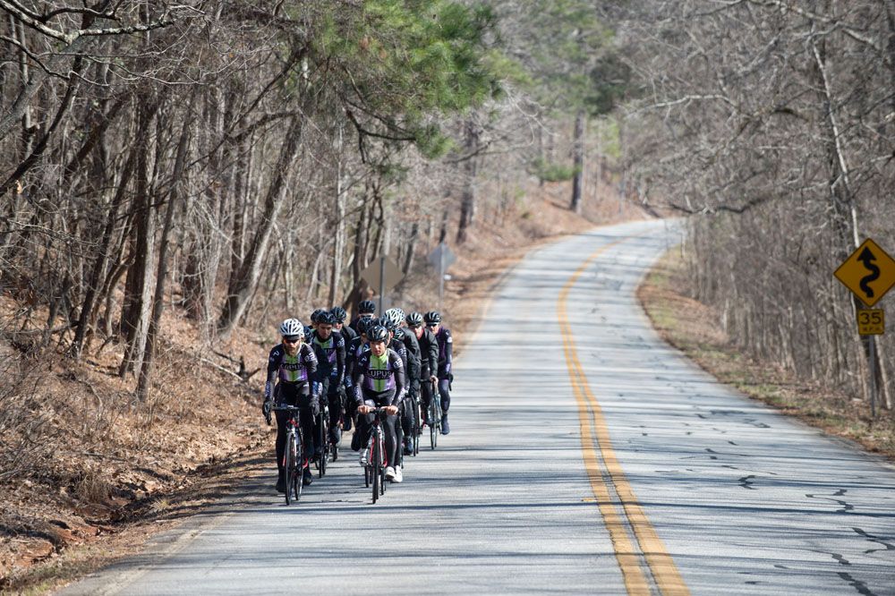 Rolling roads near Pine Mountain, GA provided plenty of training ride options.