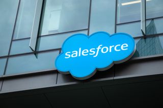 Salesforce sign on its headquarters
