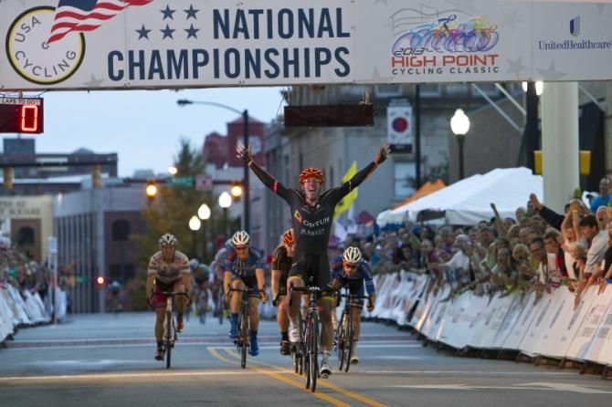 Eric Young (Optum p/b Kelly Benefit Strategies) wins the 2013 US pro criterium championship