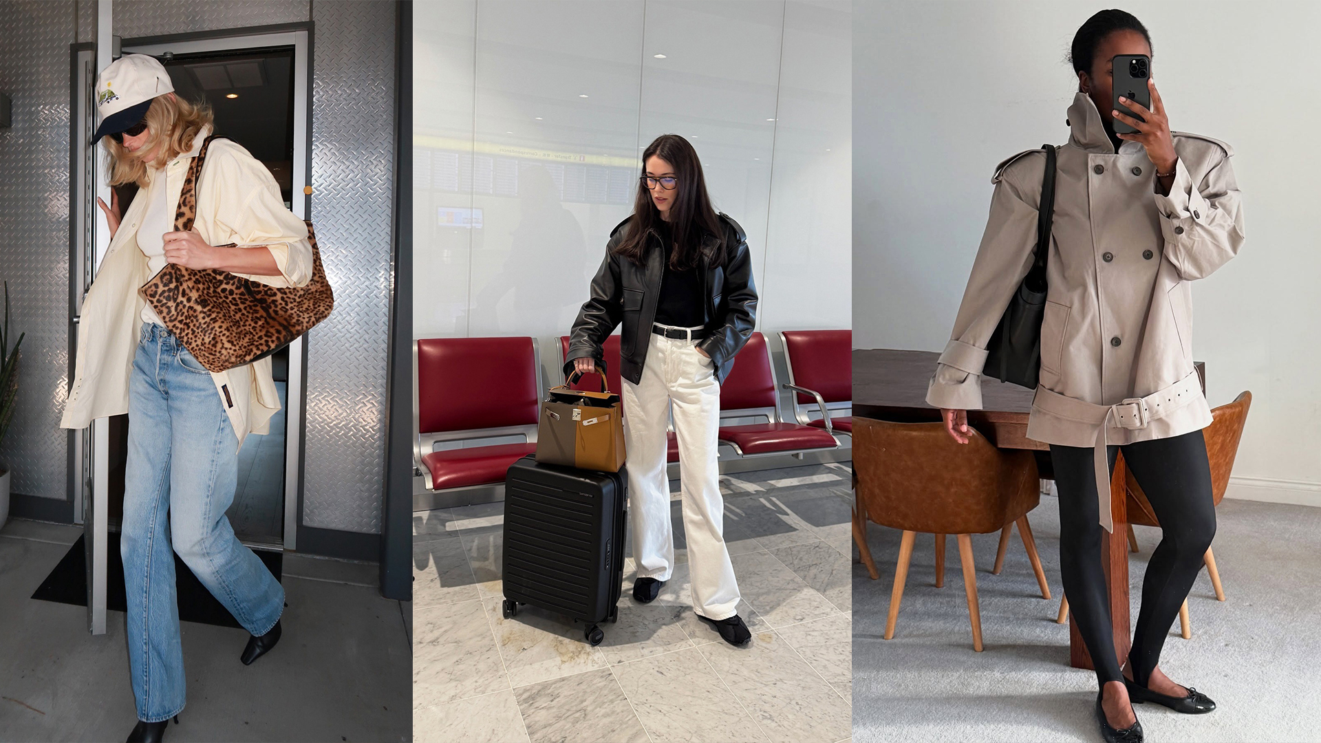 fall airport outfits
