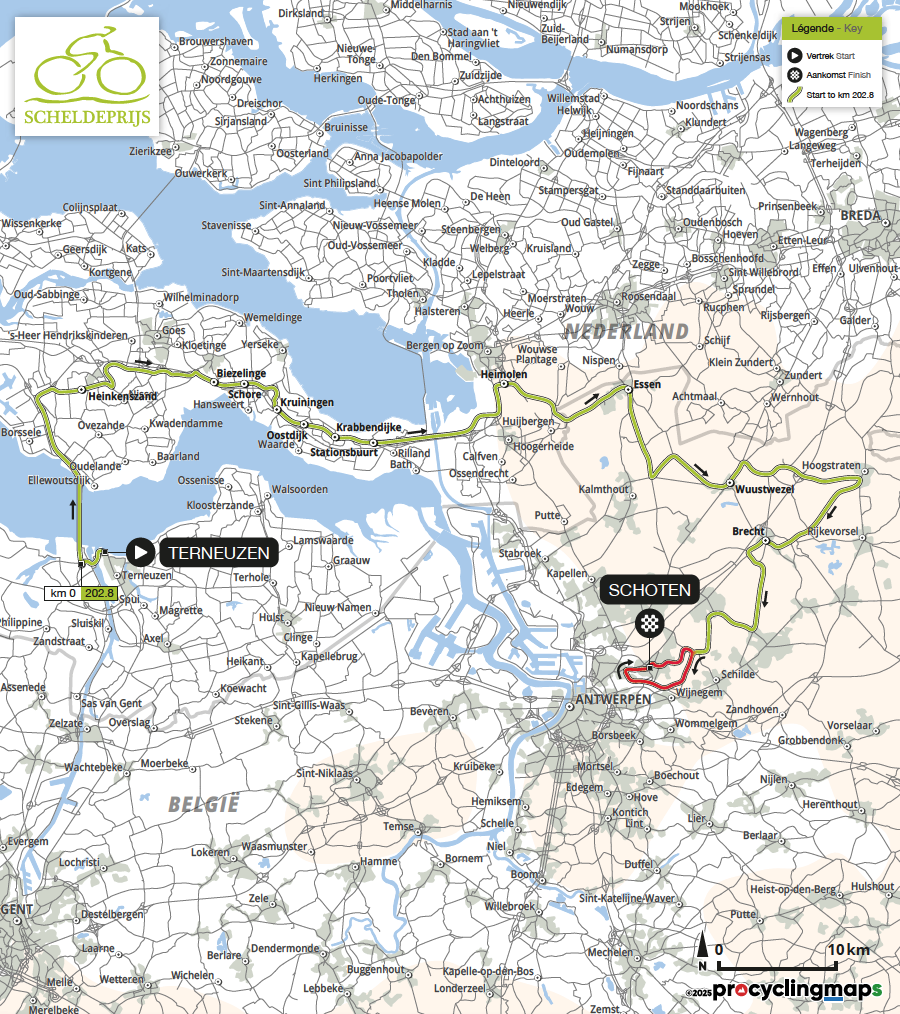 Scheldeprijs route information