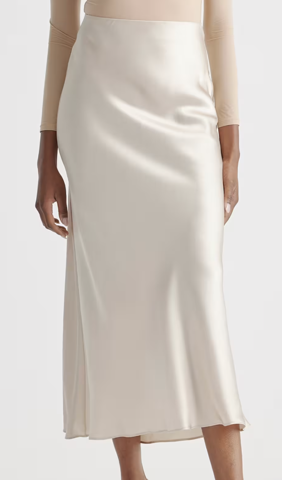Quince, 100% Washable Silk Maxi Skirt