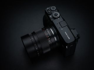 Mitakon 65mm f/1.4 on a Fujifilm GFX 50R