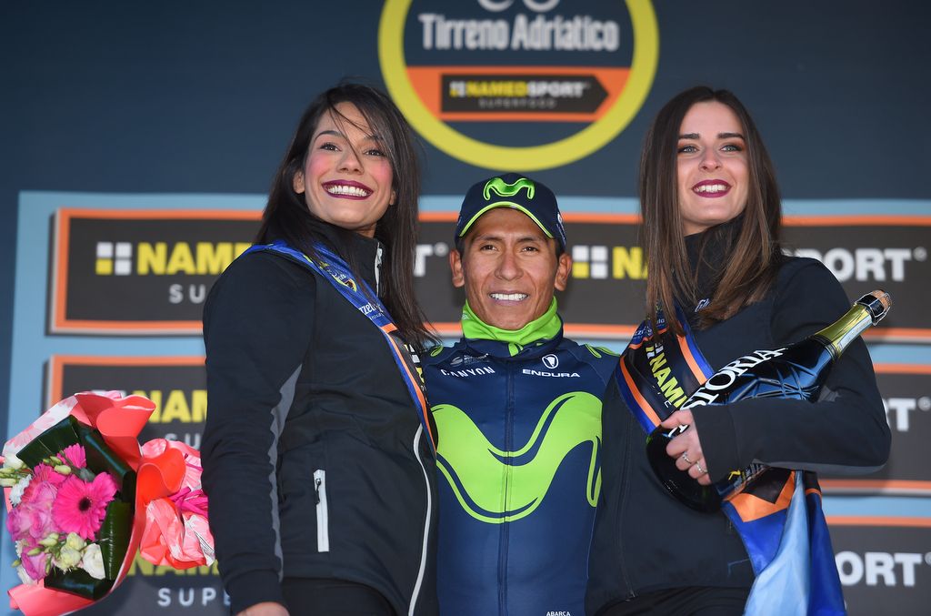 Stage winner Nairo Quintana (Movistar)