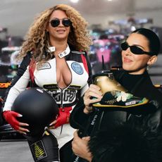 Beyonce and Kendall Jenner at the Formula 1 Grand Prix