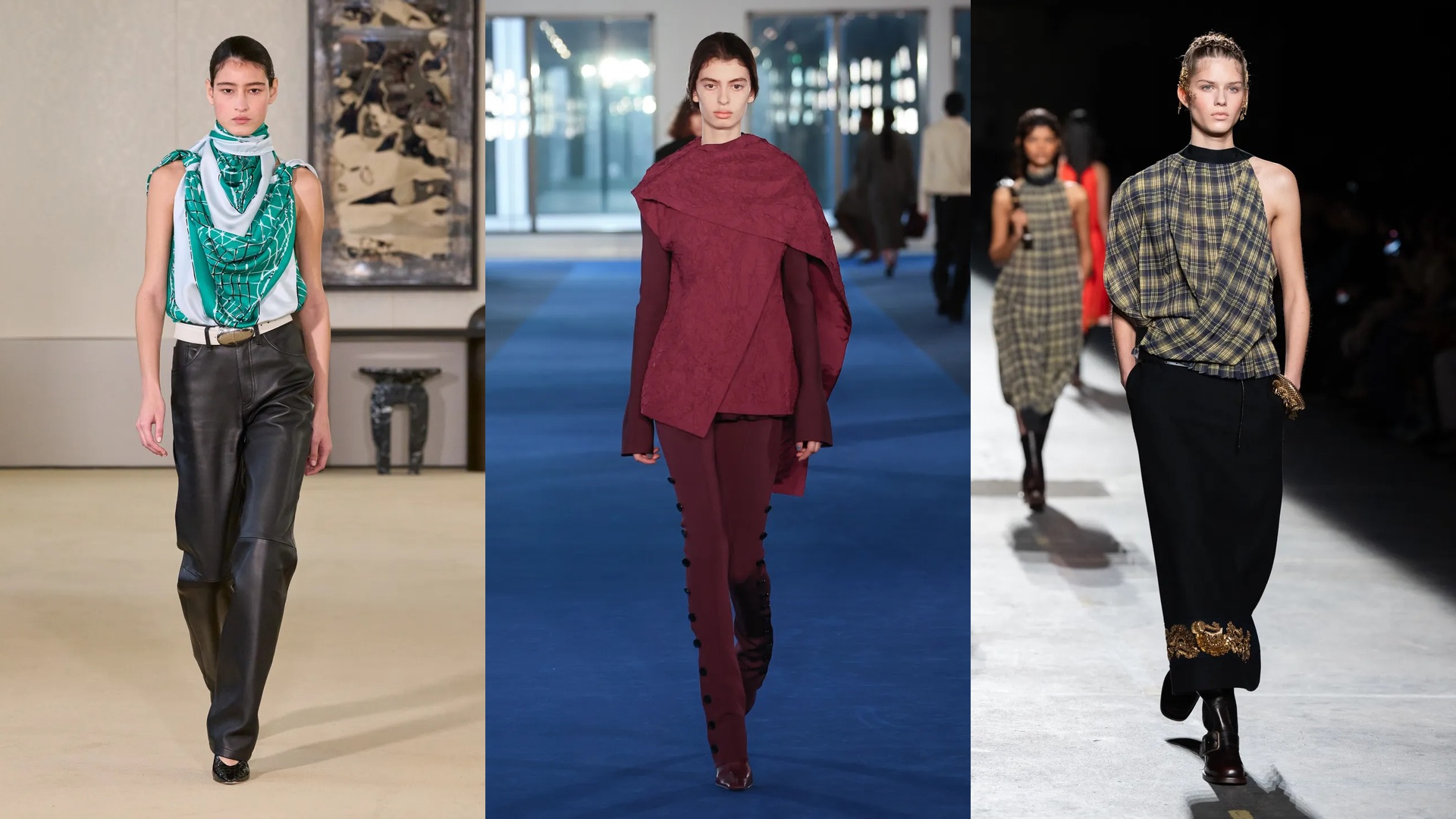 Dries Van Noten, Proenza Schouler, and Altuzarra runways