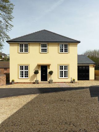 Rendered self build in Worcestershire