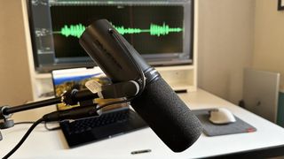 Shure SM7dB in our writer's home studio