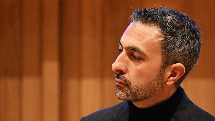 Mustafa Suleyman, British artificial intelligence researcher and entrepreneur talks on Day 1 of the AI Safety Summit at Bletchley Park at Bletchley Park on November 1, 2023 in Bletchley, England.