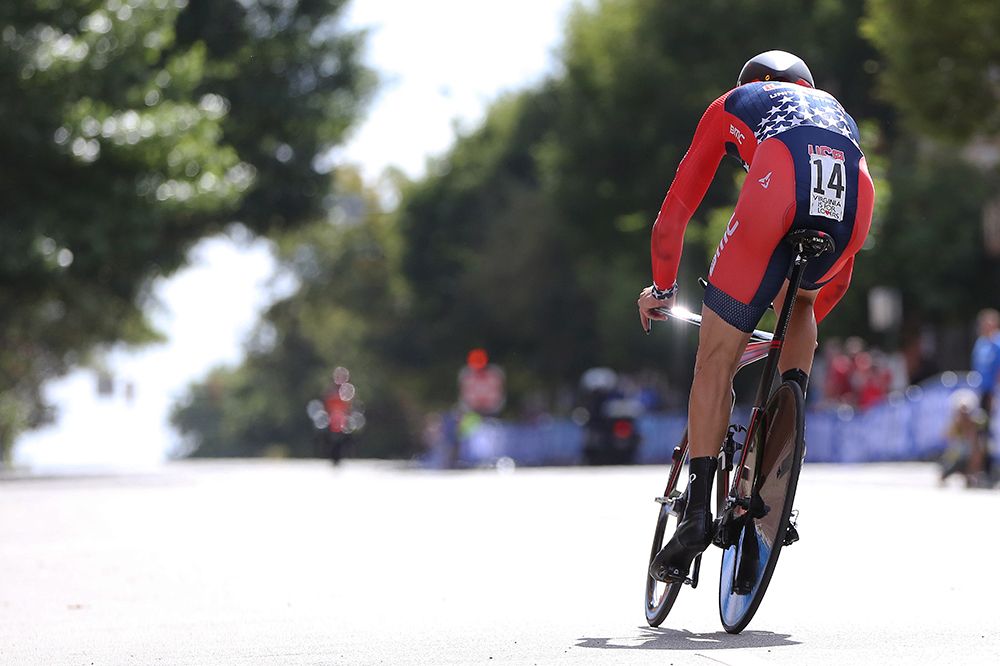 Taylor Phinney (USA) comes out of a corner