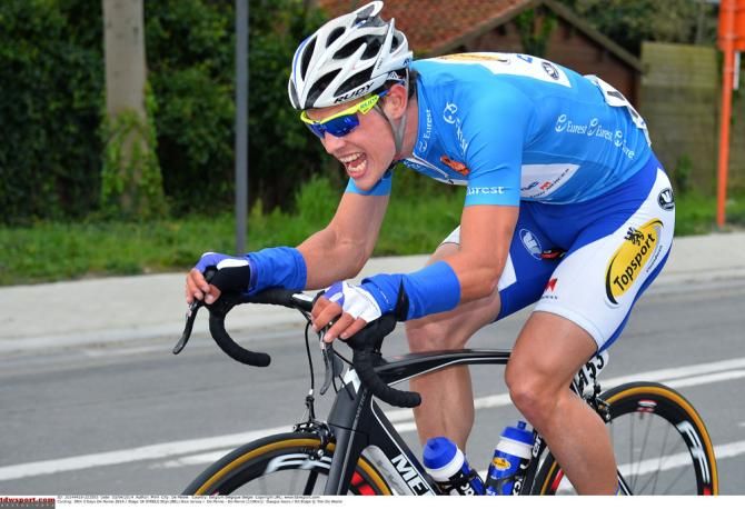 Stijn Steels (Topsport Vlaanderen-Baloise) on the attack