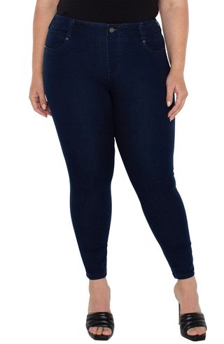 Gia Glider Forever Fit Pull-On Ankle Skinny Jeans