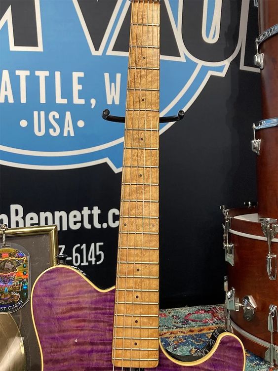 Ernie Ball Music Man EVH Purple guitar