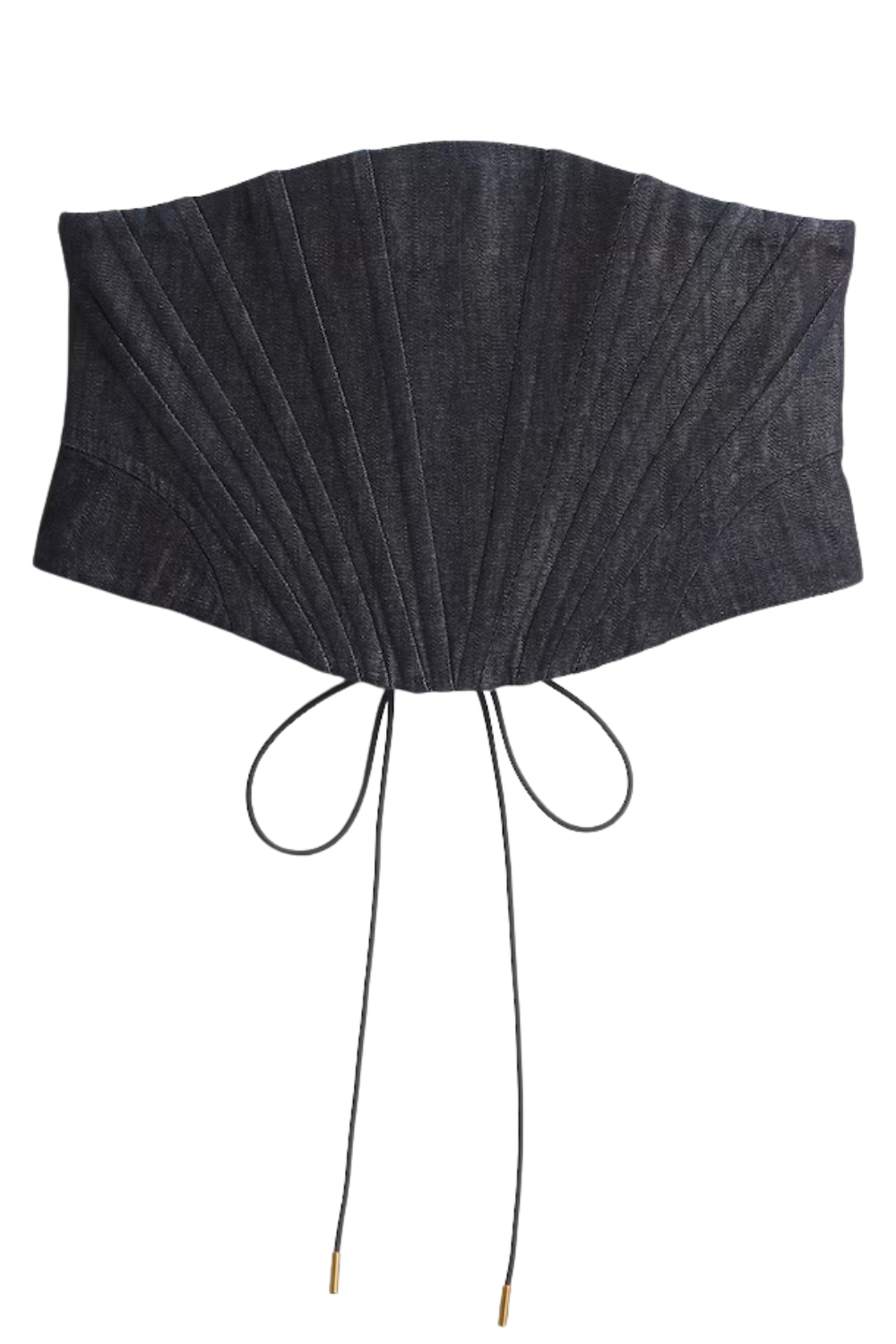 Gapstudio Dark Wash Blue Denim Corset Belt