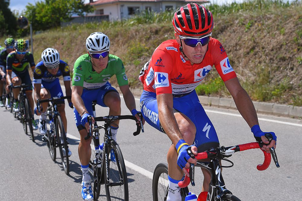 David de la Cruz in red during stage 10