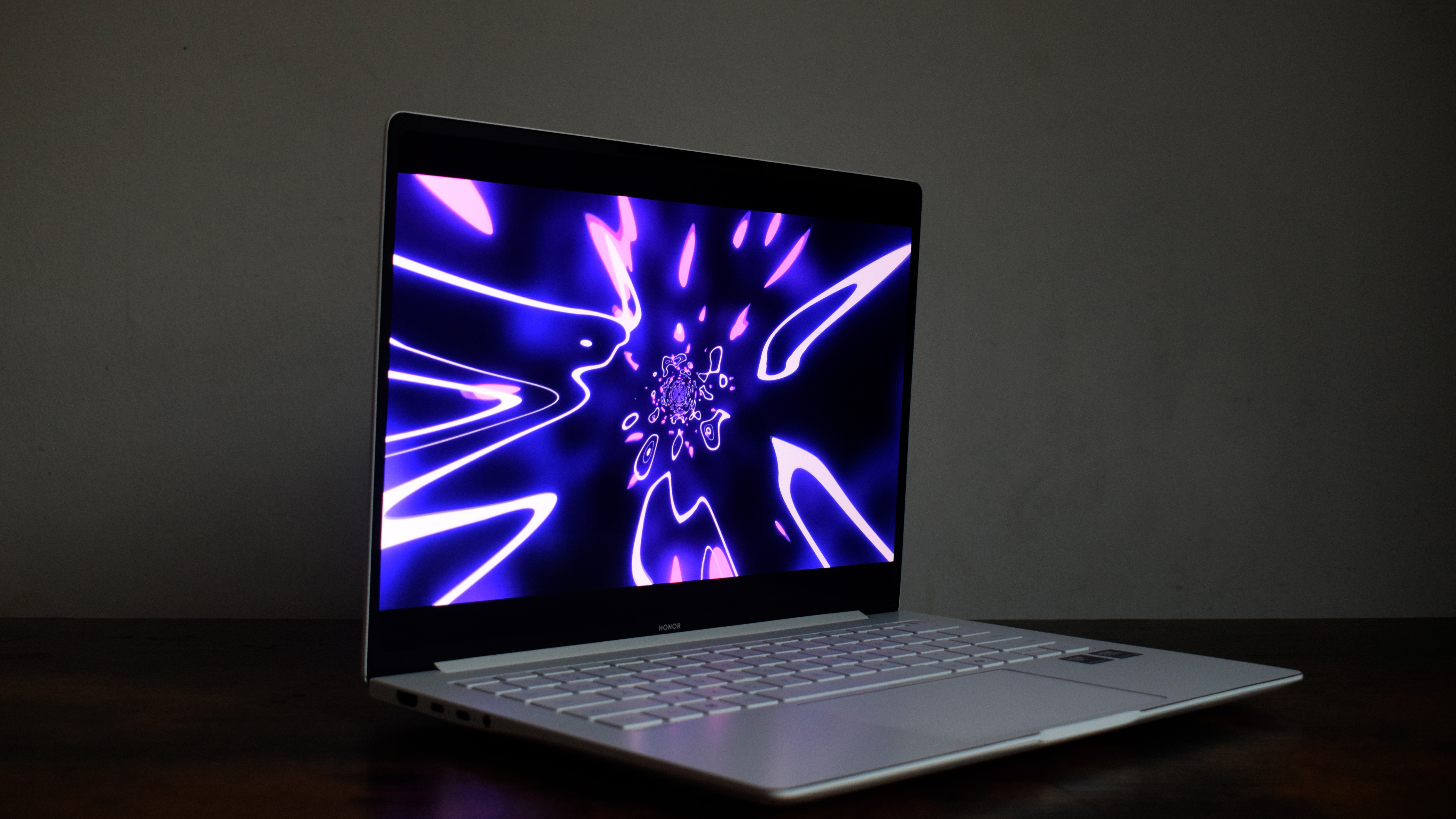 The Honor MagicBook 14 Pro on a desk