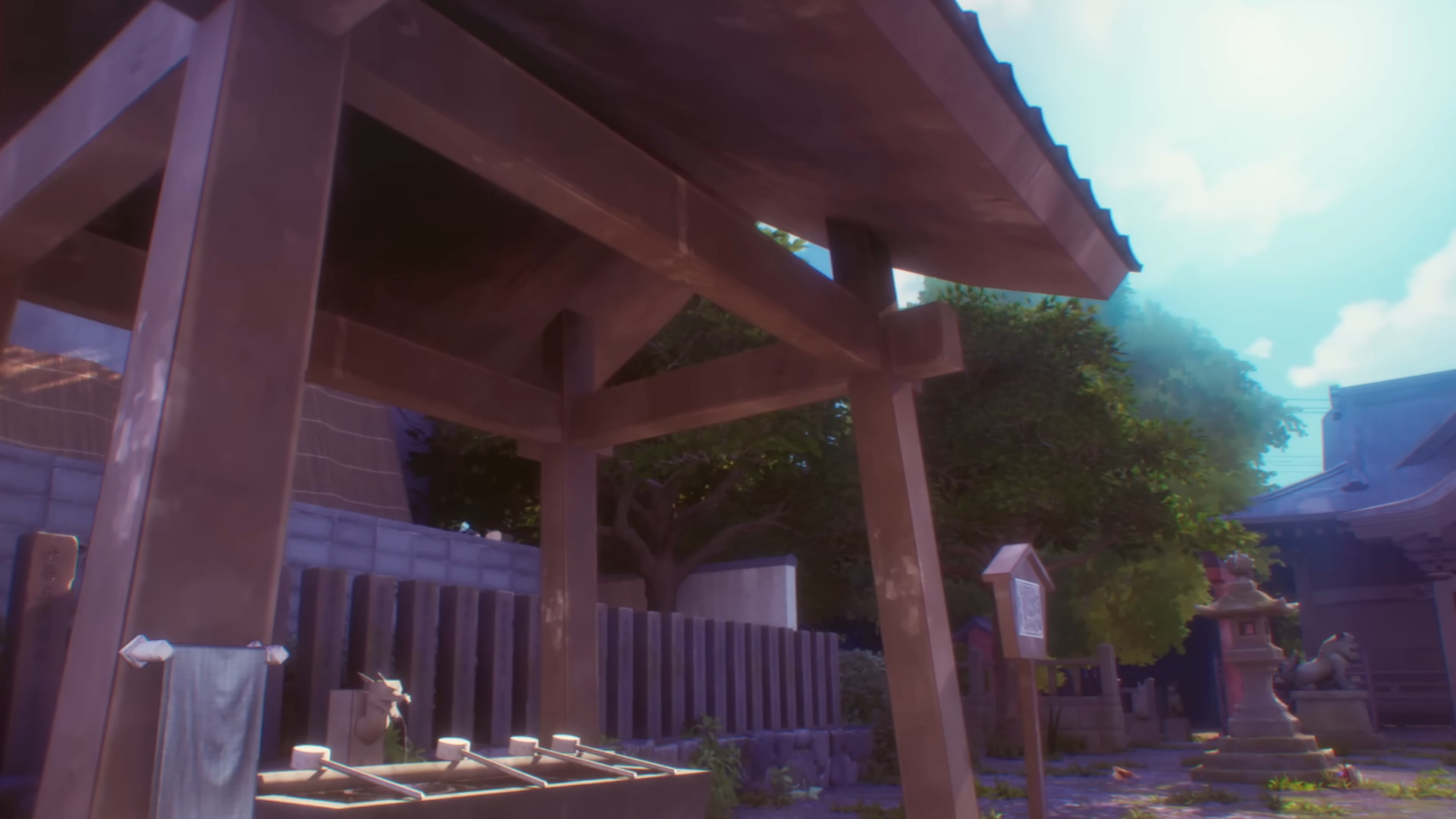 A screenshot of a shrine during the trailer for the Persona 4 remake, Persona 4 Revival.