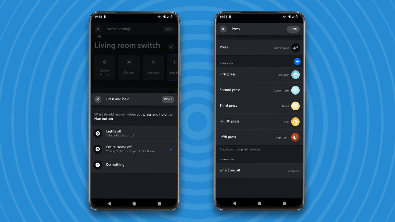 Configuring Philips Hue Dimmer Switch in app